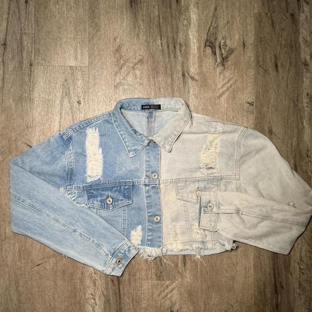 SHEIN blue denim jacket Size M